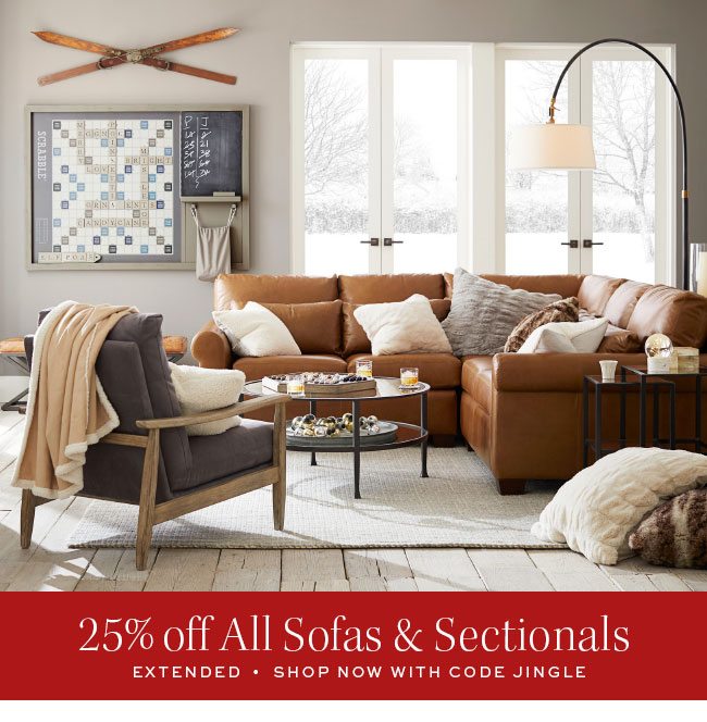 25% Off All Sofas & Sectionals
