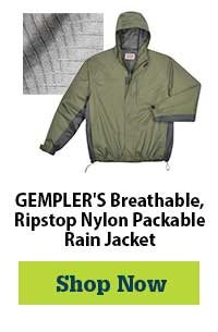 GEMPLER'S Breathable, Ripstop Nylon Packable Rain Jacket | Shop Now