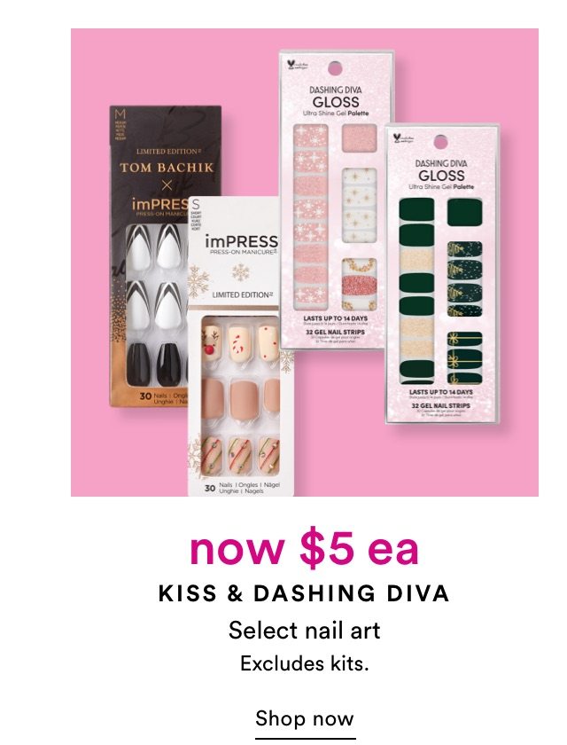 now $5 ea select nail art
