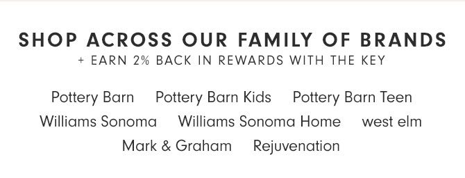 SHOP ACROSS OUR FAMILY OF GRANDS + EARN 2% BACK IN REWARDS WITH THE KEY