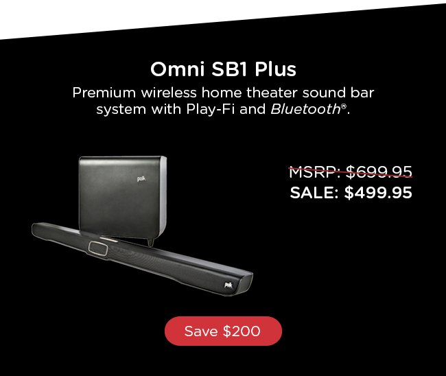 Save $200 on Omni SB1 Plus sound bar