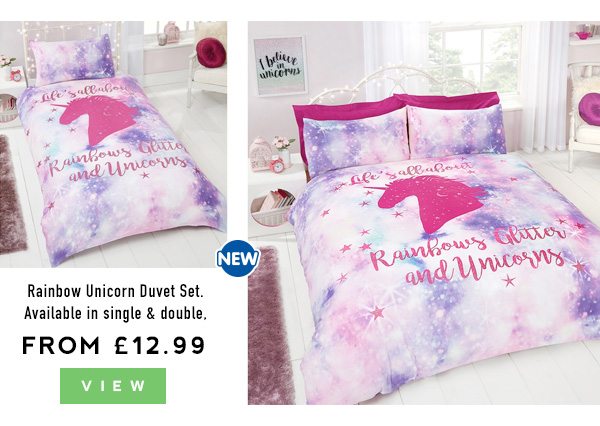 Rainbow Unicorn Duvet Set