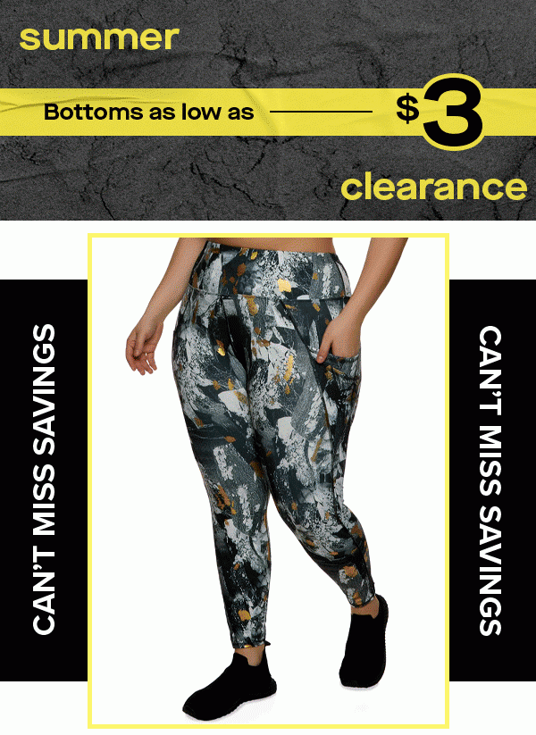 summer bottoms as low as $3 clearance