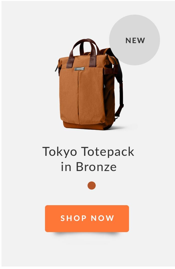 Tokyo Totepack, CTA: Shop Now