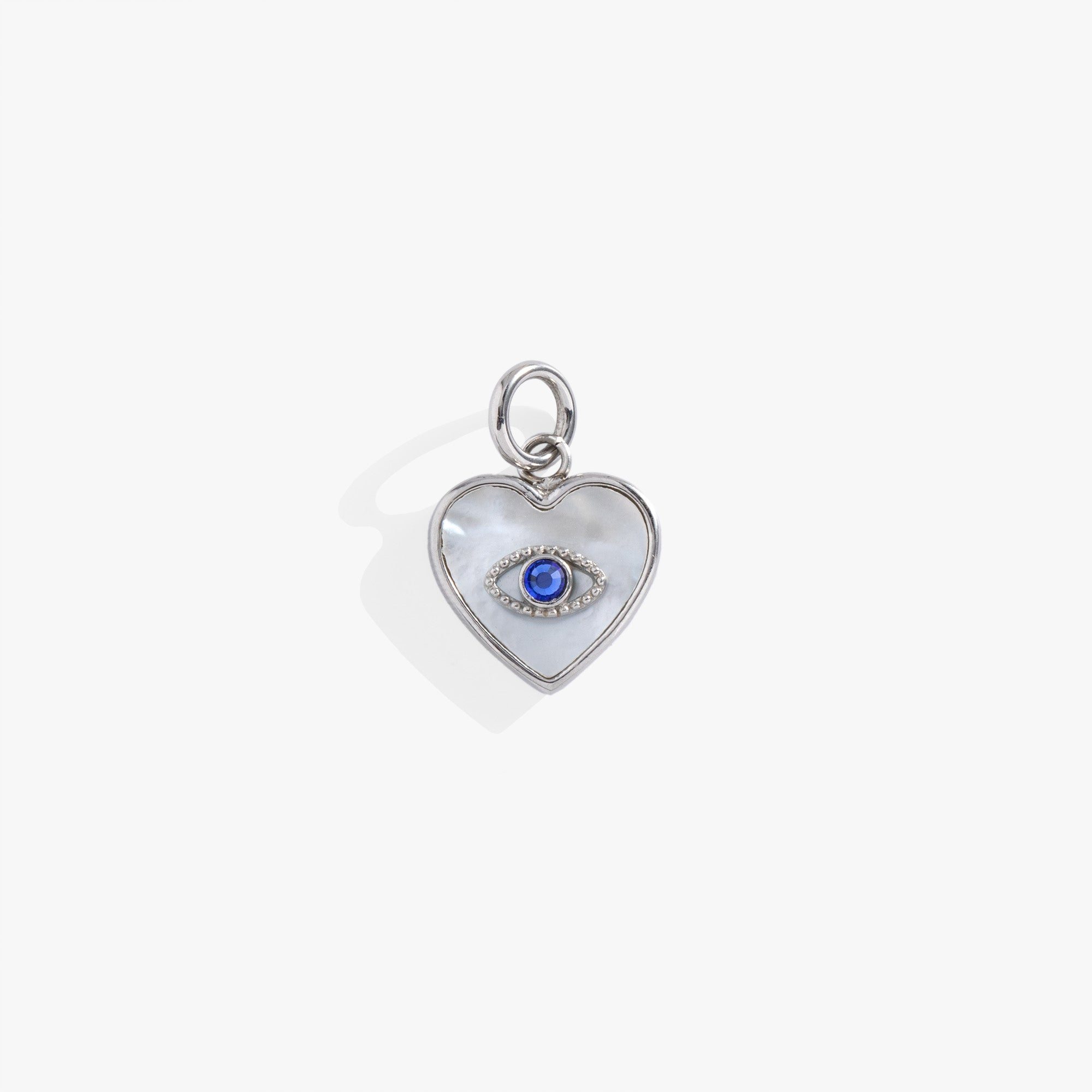 Image of Evil Eye Heart Interchangeable Charm