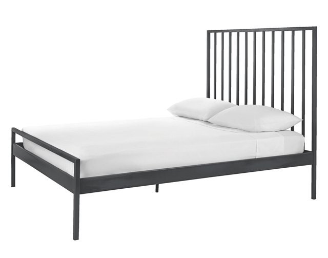 Grey Metal Double Bed Frame