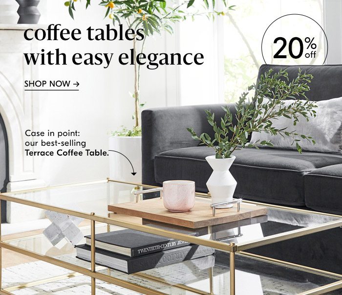 coffee tables with easy elegance