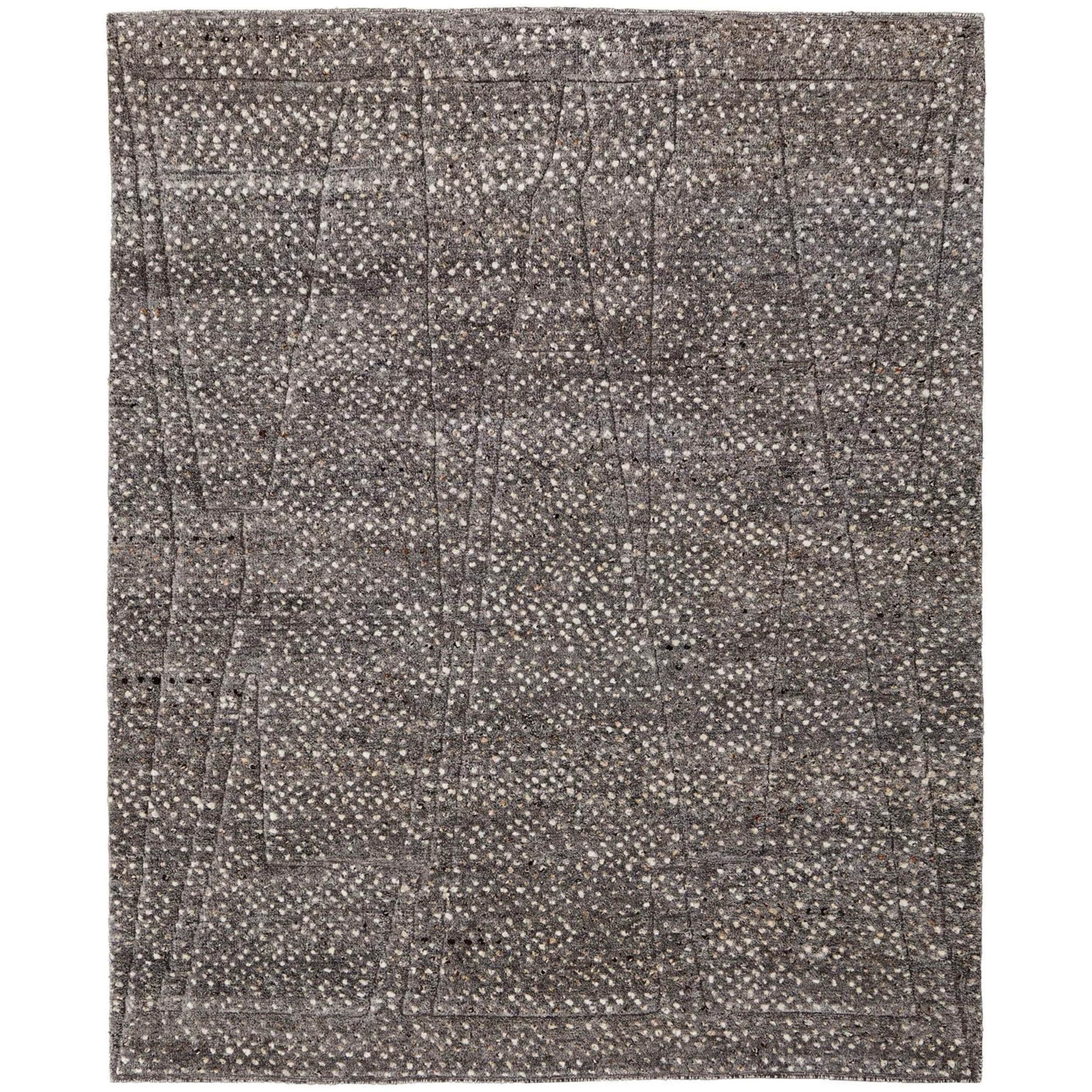 Image of Feizy Rug Dering T6042, Charcoal