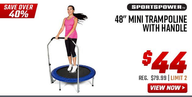 Sportspower 48” Mini Trampoline with Handle