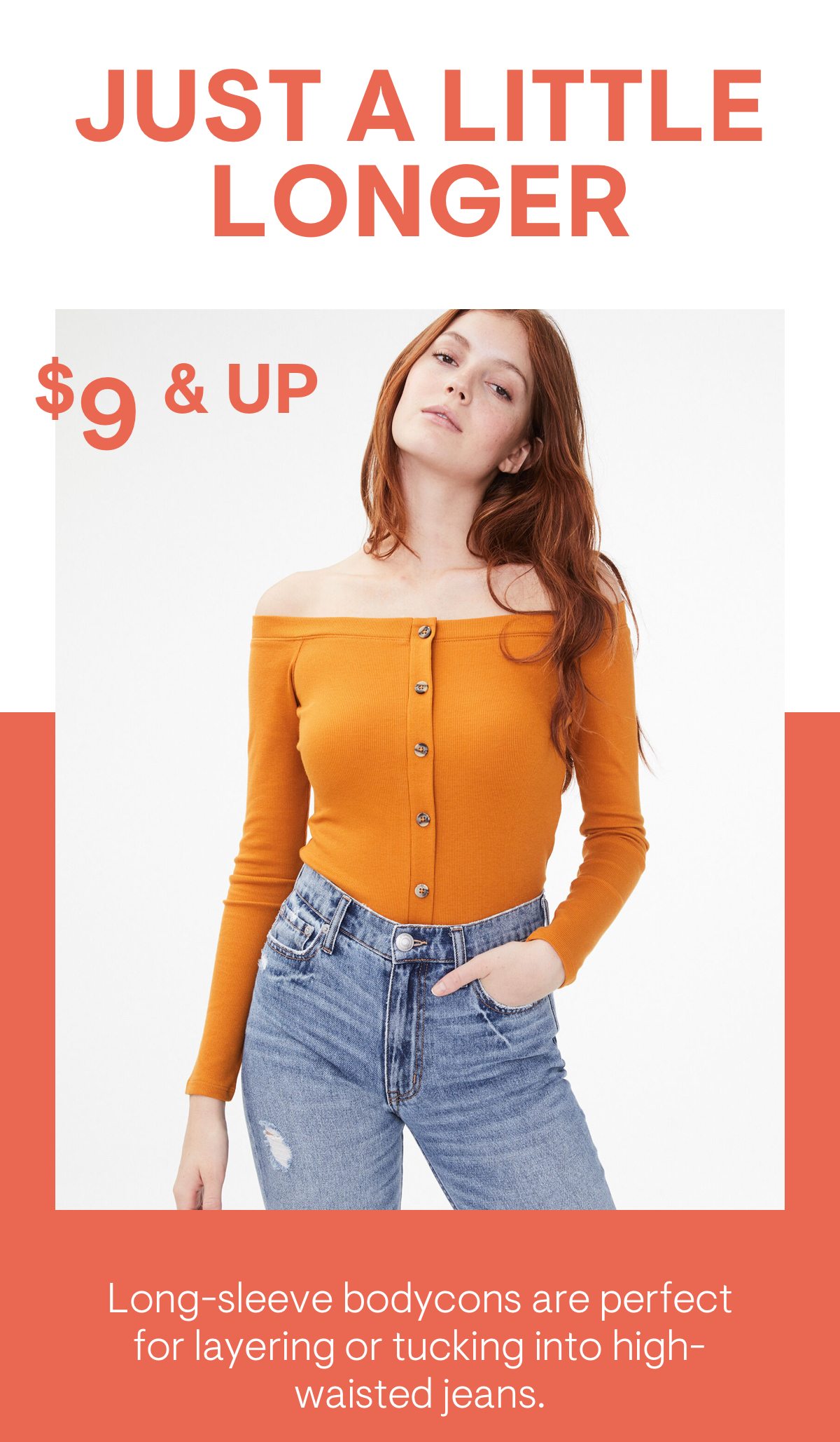 Seriously Soft Button-Front Off-The-Shoulder Top