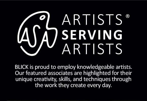 Artists Serving Artists - Blick is proud to employ knowledgeable artists. Our featured associates are highlighted for their unique creativity, skills, and techniques through the work they create every day.