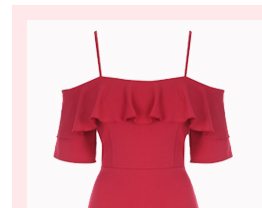 Red Bardot dress