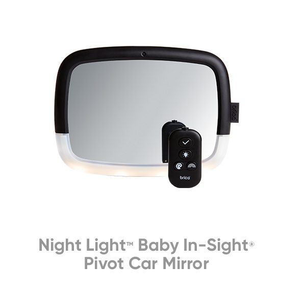 NIght light baby in sight pivot car mirror