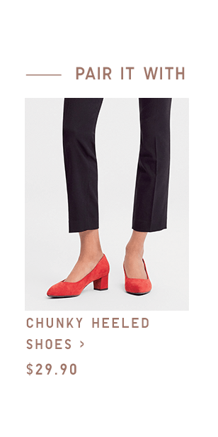 CHUNKY HEELED SHOES $29.90