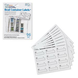 Adhesive label, Bead Storage Solutions™ Bead Container Labels™, paper, white and black, 1-1/2 x 3/4 inches with "PART INFO $." Sold per pkg of 96.