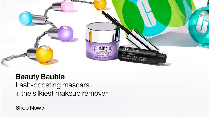 Beauty Bauble Lash-boosting mascara + the skilkiest makeup remover.