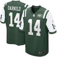 Men's New York Jets Sam Darnold Nike Green 2018 NFL Draft First Round Pick Game Jersey