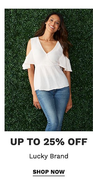 up to 25% off lucky brand