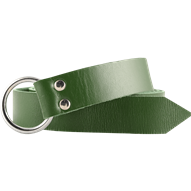 Leather Medieval Ring Belt - Green