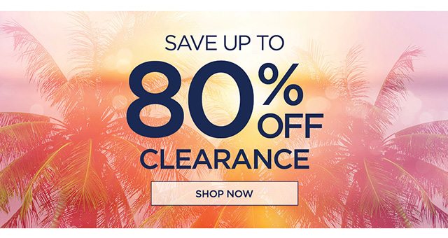 Save up to 80% off Clearance