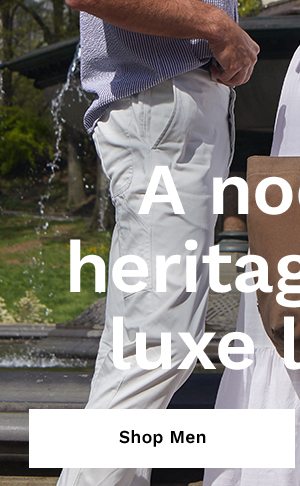 A nod to heritage and luxe living | Shop Men