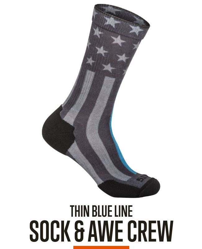 Thin Blue Line Sock & Awe