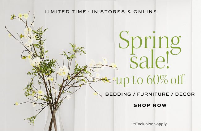 Spring sale!