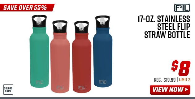 F'IL 17-oz. Stainless Steel Flip Straw Bottle