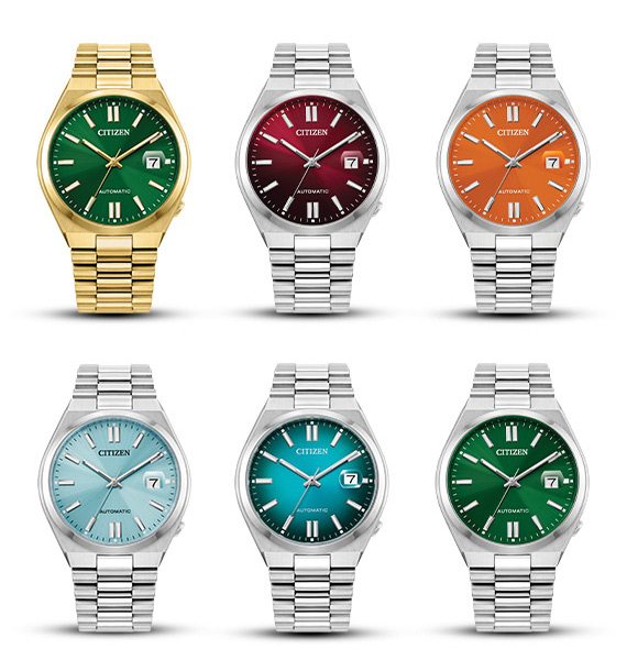 Image of 6 Citizen Tsuyosa Sport Luxury Watches.