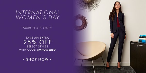 Sale - International Women's Day Extra 25% OFF