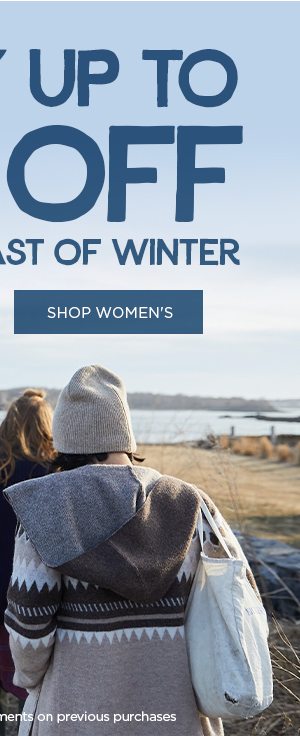 Enjoy up to 50% off women's end of season sale