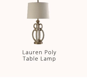Lauren Poly Table Lamp