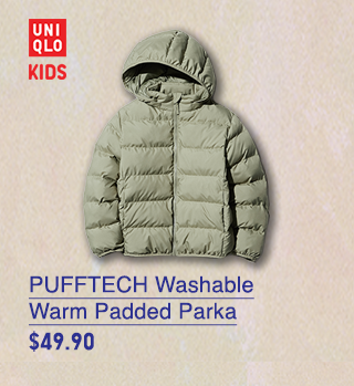 PDP3 - KIDS PUFFTECH WASHABLE WARM PADDED PARKA