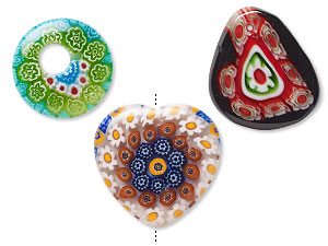 Limited-Inventory Millefiori Glass Beads