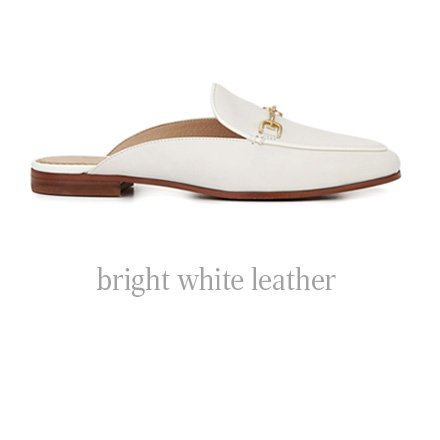 bright white leather