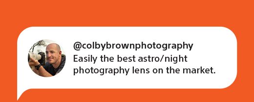 @colbybrownphotography | Easily the best astro/night photography lens on the market.
