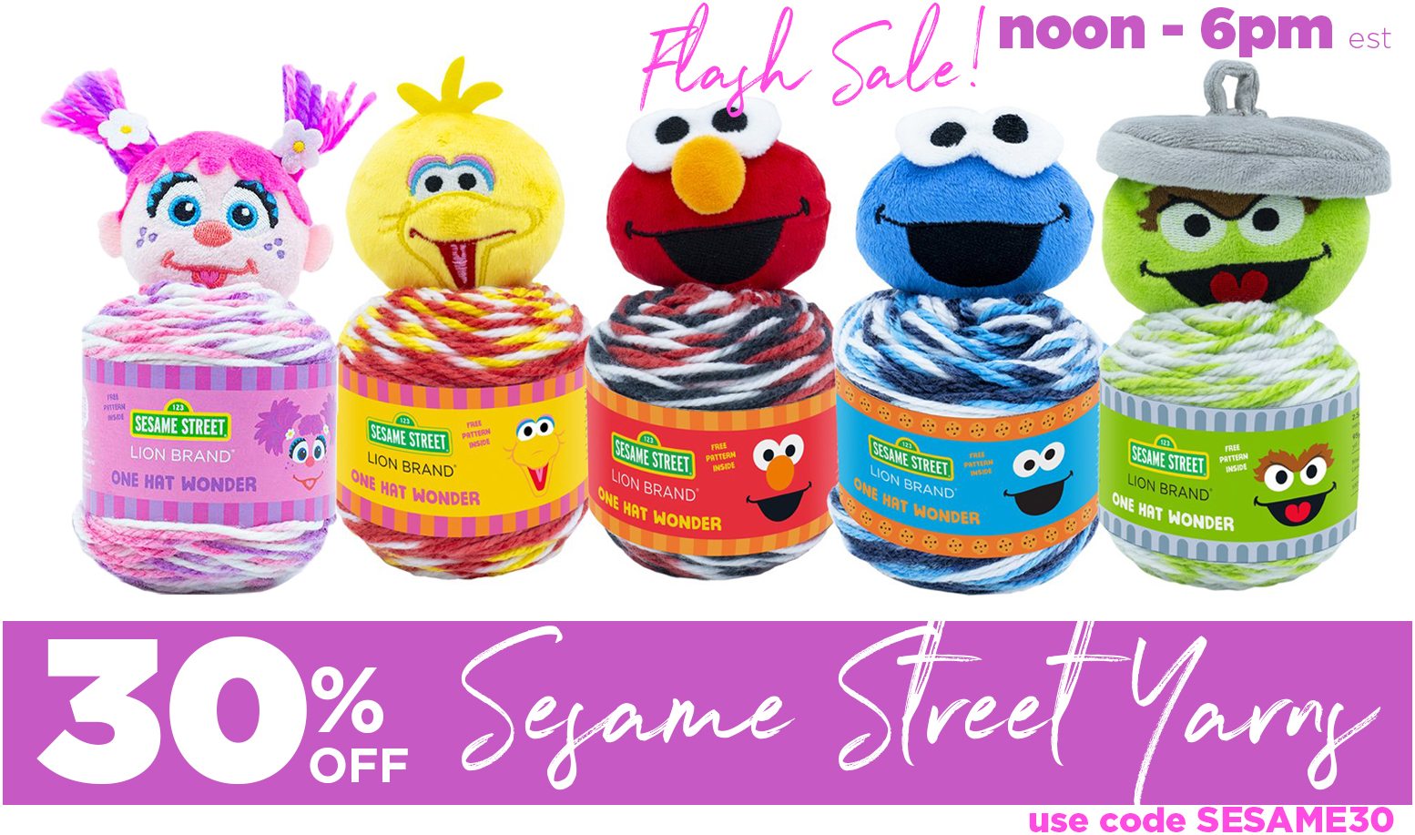 Lion Brand Sesame Street Off the Hook Magic Yarn