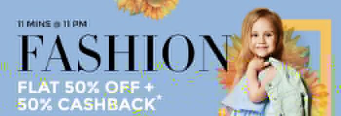 Flat 50% OFF & 50% Cashback*