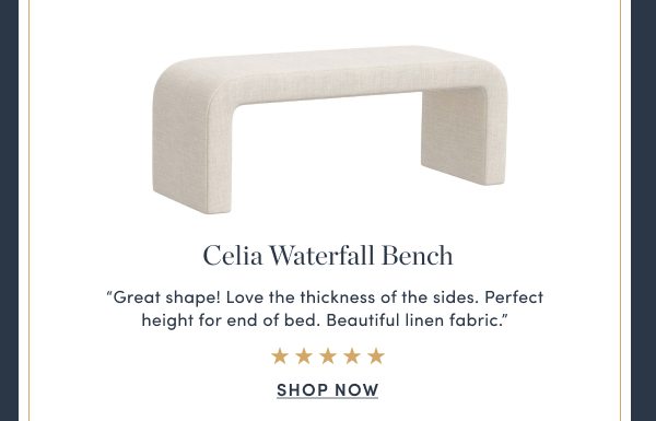 Celia Waterfall Bench