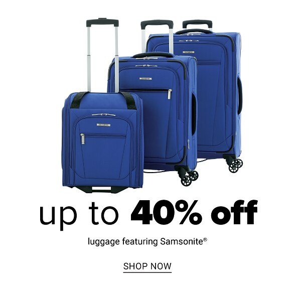 Up to 70% off Luggage feat. Samsonite - Shop Now