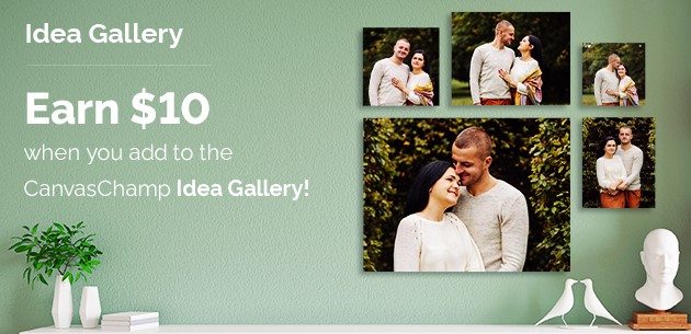 Earn $10 when you add to the CanvasChamp Idea Gallery!