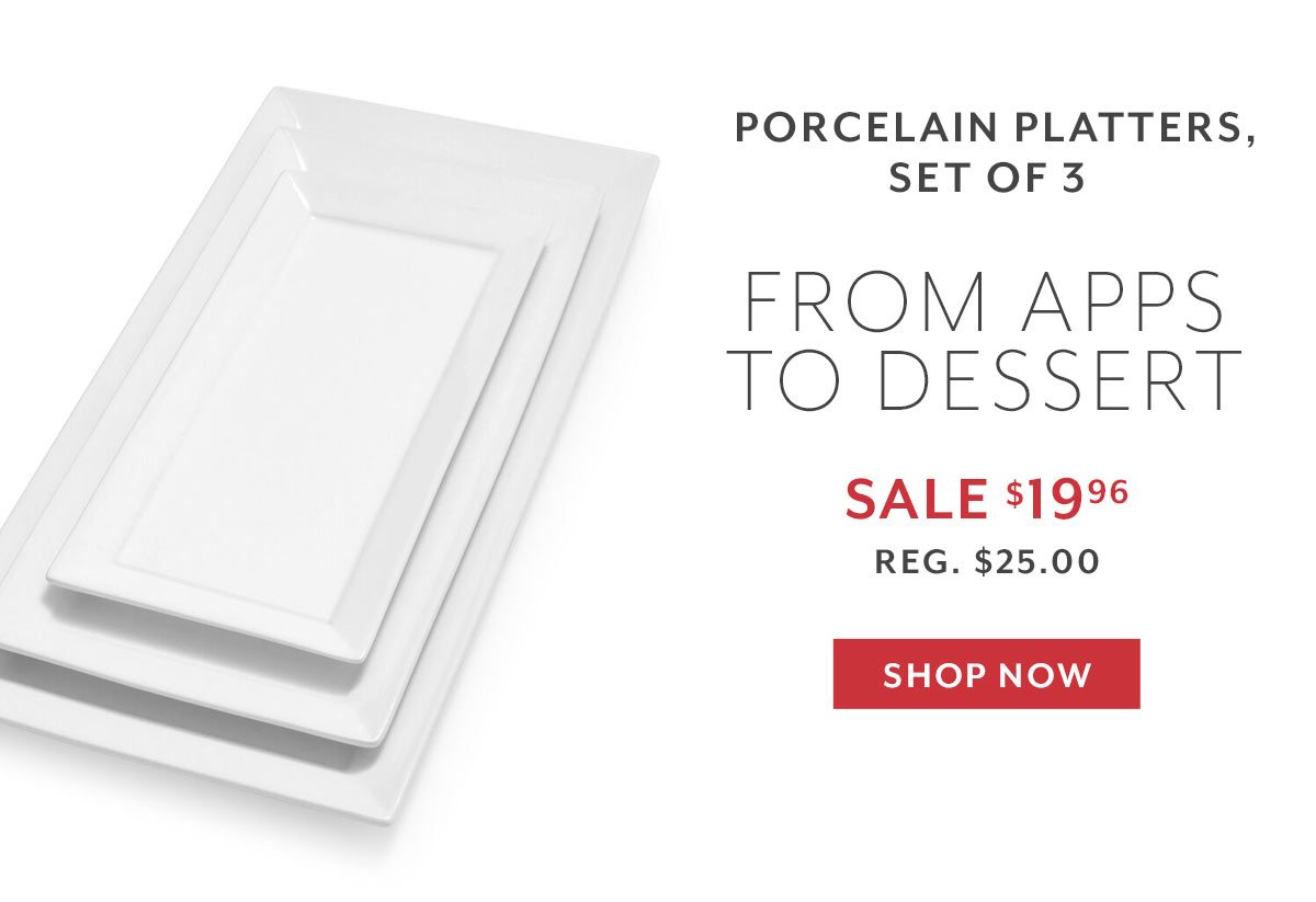 Porcelian Platters, Set of 3