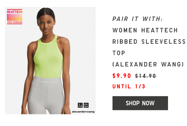 WOMEN HEATTECH BRA SCOOP NECK T-SHIRT $14.90 - SHOP NOW