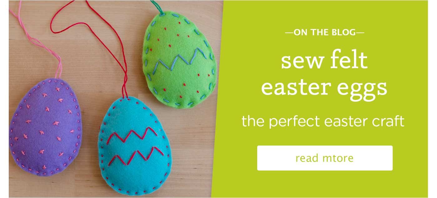 sew felt easter eggs