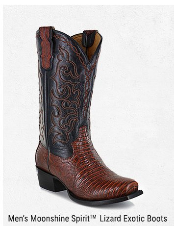 Shop Men’s Moonshine Spirit Lizard Exotic Boots »