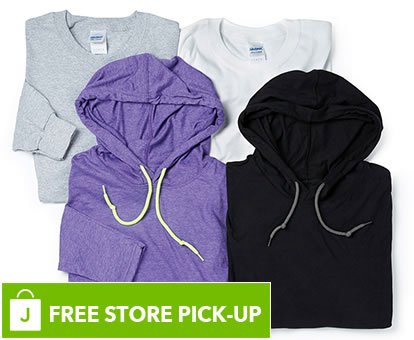 Gildan Long-Sleeve T-Shirts and Sweatshirts. FREE store pick-up.