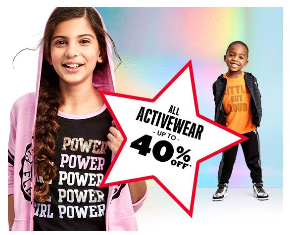 All Activewear Up to 40% Off