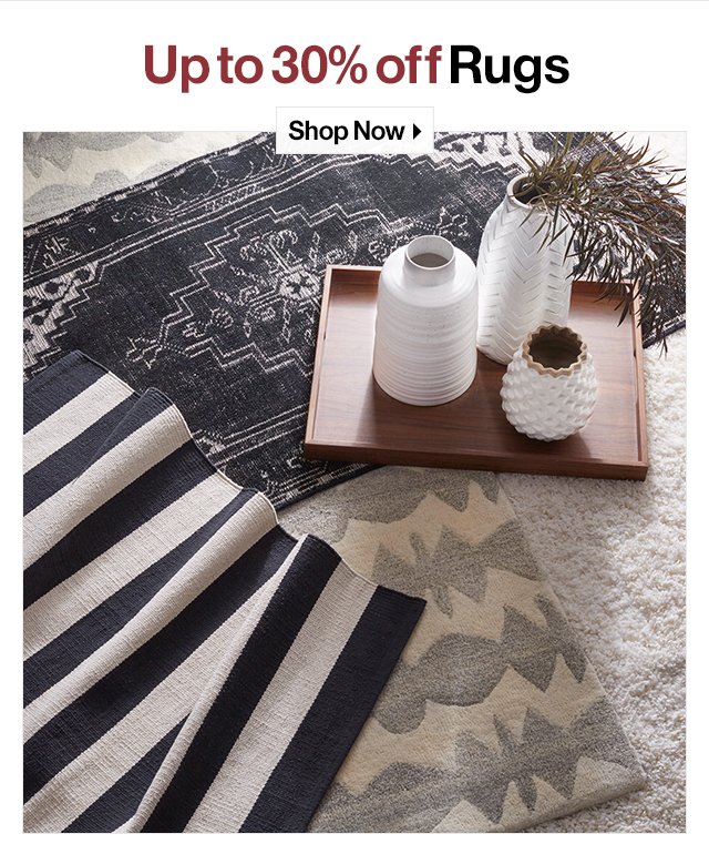 Up to 30% off Rugs Shop Now