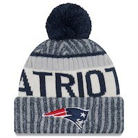 Men's New England Patriots New Era Navy 2017 Sideline Official Sport Knit Hat