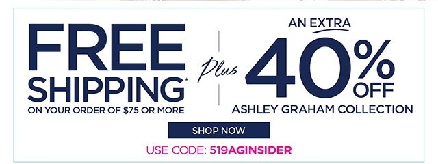 Free Shipping plus 40% Off Ashley Graham